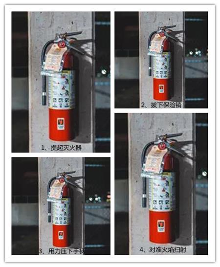 常用灭火器使用方法